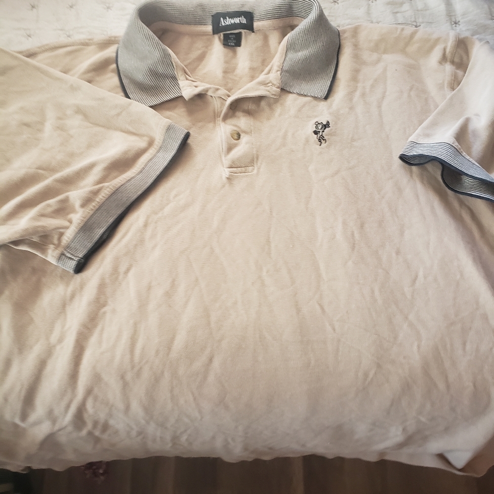 Ash worth vintage gold polo mens